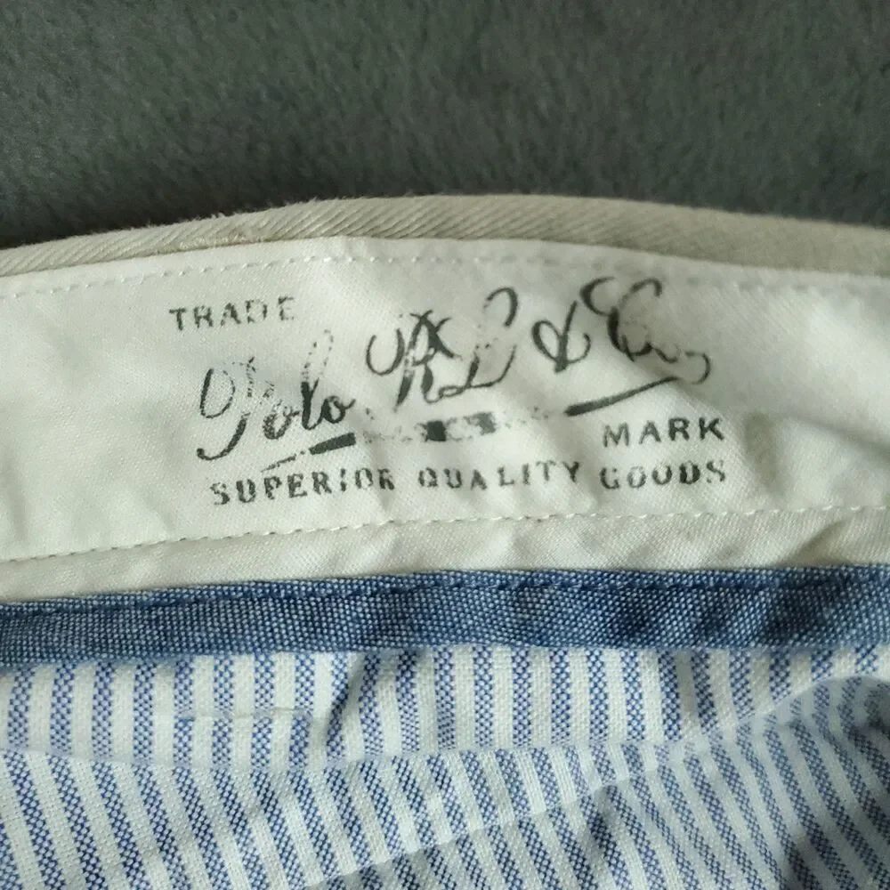 Polo Ralph Lauren Classic Fit Khaki Pants 36 X 30 Beige Work Dadcore Golf